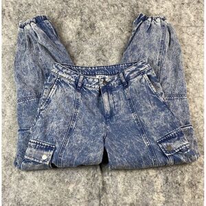 Future Collective Kahlana Barfield Brown Womens 2 Cargo Blue Jeans‎ Y2K Style